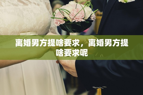 离婚男方提啥要求,离婚男方提啥要求呢 离婚男方提啥要求,离婚男方提啥要求呢