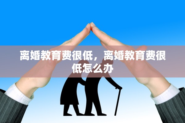 离婚教育费很低,离婚教育费很低怎么办 离婚教育费很低,离婚教育费很低怎么办