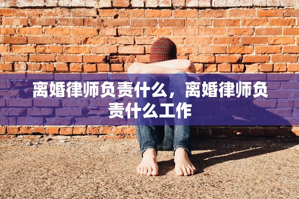 离婚律师负责什么,离婚律师负责什么工作 离婚律师负责什么,离婚律师负责什么工作