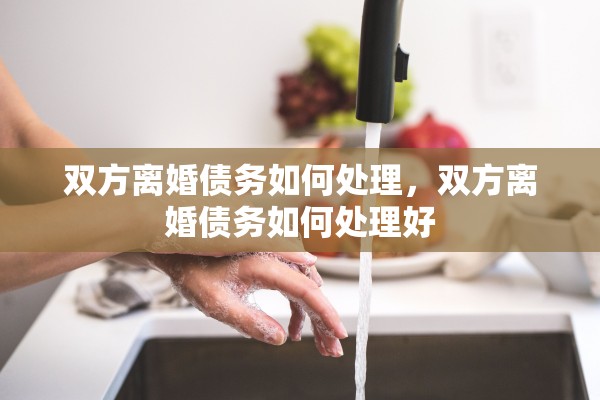 双方离婚债务如何处理,双方离婚债务如何处理好 双方离婚债务如何处理,双方离婚债务如何处理好
