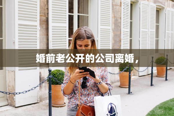 婚前老公开的公司离婚, 婚前老公开的公司离婚,