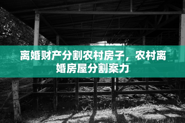 离婚财产分割农村房子，农村离婚房屋分割案力