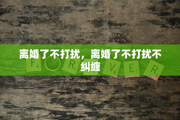 离婚了不打扰，离婚了不打扰不纠缠