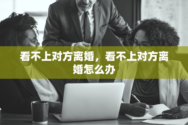 看不上对方离婚，看不上对方离婚怎么办